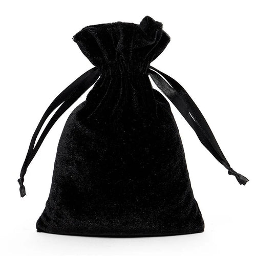 Black Velvet Bag 6" ( Medium ) - Unique Catholic Gifts
