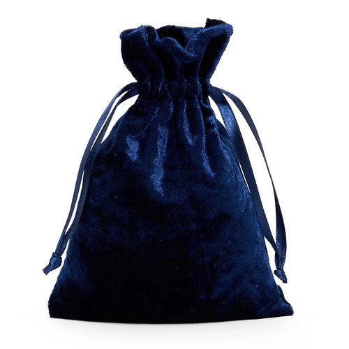 Blue Velvet Bag 6" ( Medium ) - Unique Catholic Gifts