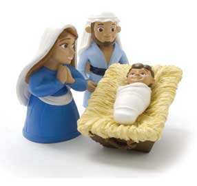 Birth of Jesus 3 Piece Set Mary, St Joseph and Baby Jesus