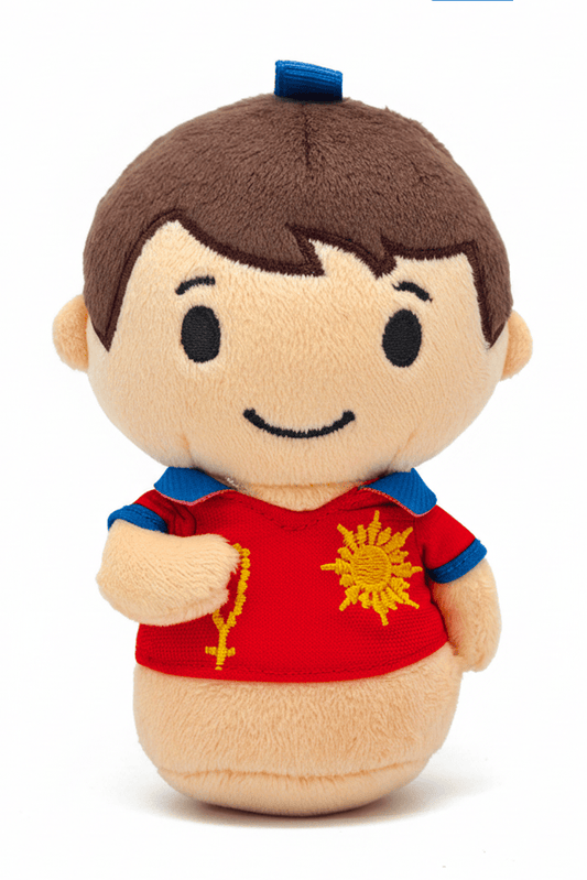 Saint Carlo Acutis Catholic Mini Plush Doll 4.75" | Kids Gift