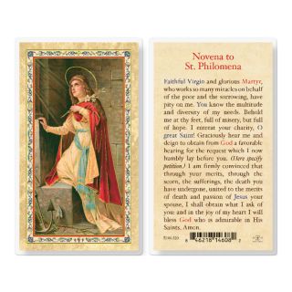 Santa Filomena Lamined Holy Card