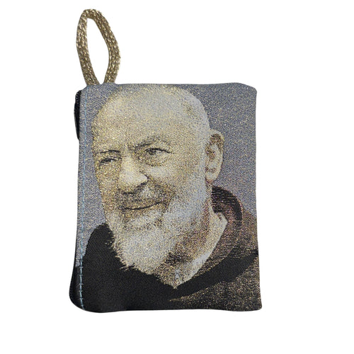 Padre Pio Rosary Pouch 3" x 4" 