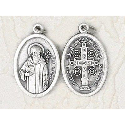 Oval St. Benedict Medal 1" Made in Italy