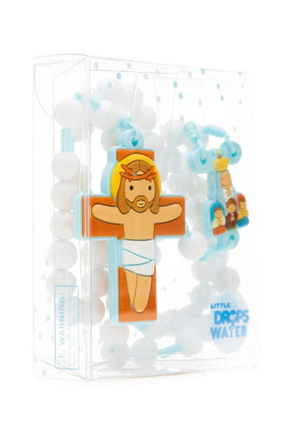 Our Lady Fatima Catholic Rosary Boys | Blue Prayer Beads | Little Drops of Water