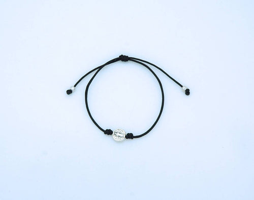 St. Benedict Black Bracelet in a box