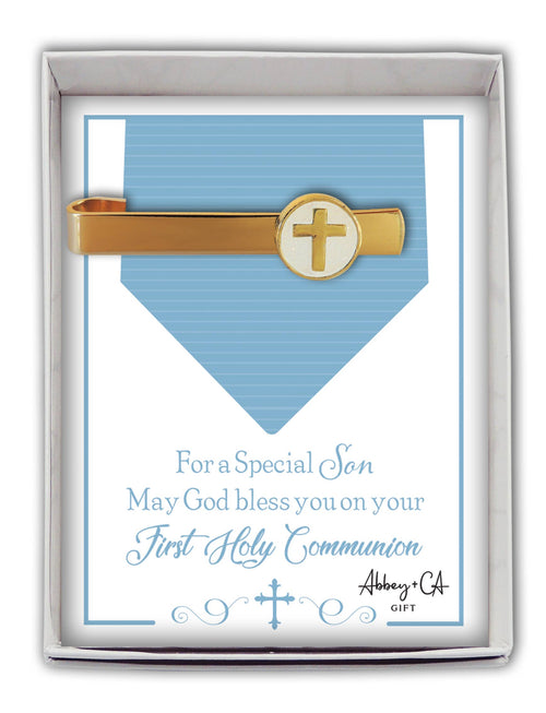 First Communion Cross Tie Bar: Son