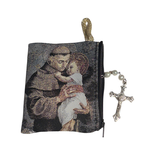 St. Anthony Rosary Pouch 3″ x 4″