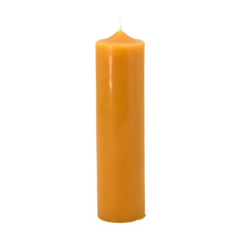 Natural Beeswax 6" Column Candlesticks
