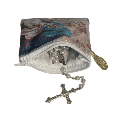 Mystic Rose Rosary Pouch 3″ x 4″