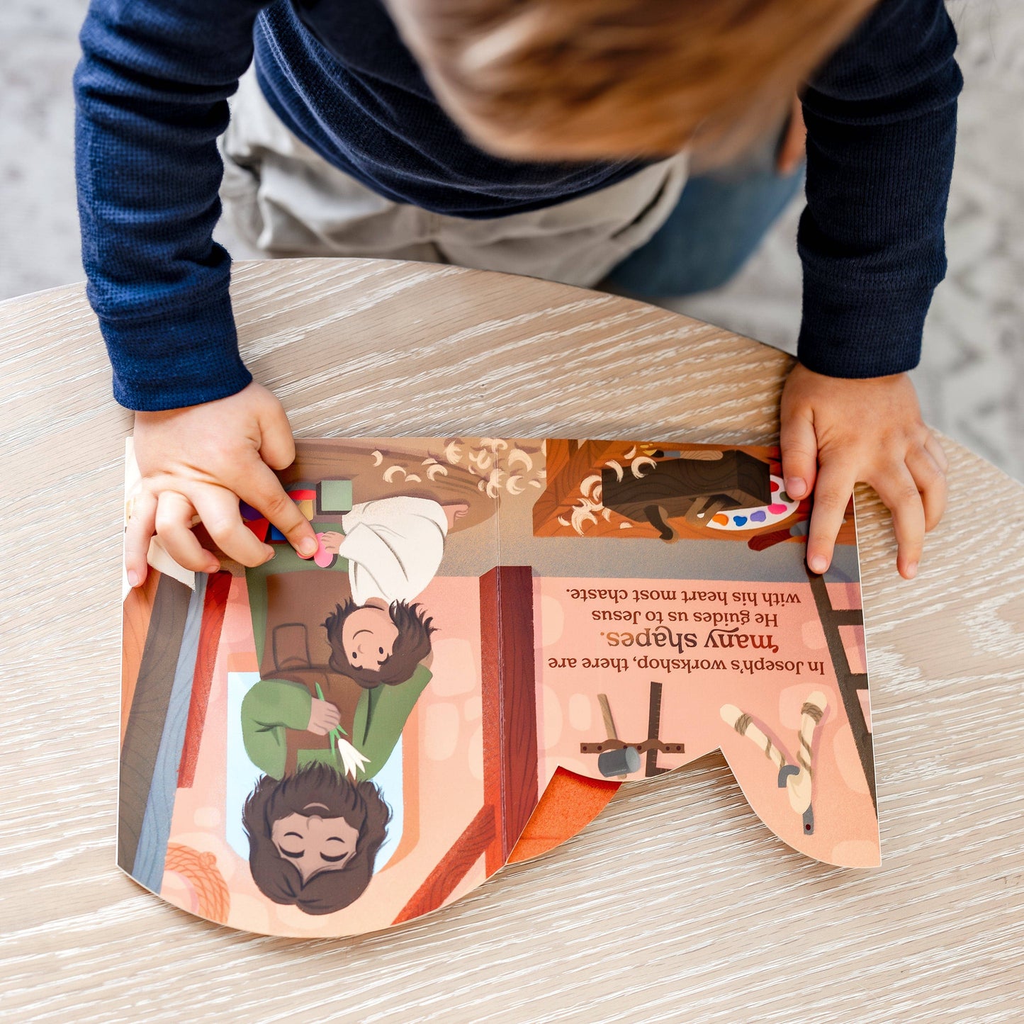 Joseph's Workshop of Shapes Board Book