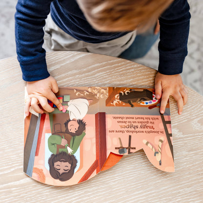Joseph's Workshop of Shapes Board Book