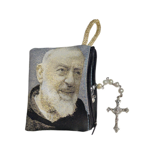 Padre Pio Rosary Pouch 3" x 4" 