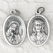 Lady of Sorrows/ Ecce Homo Double Sided Oxi Medal 1" - Unique Catholic Gifts