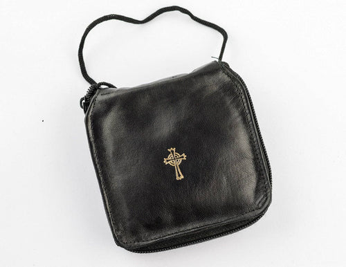 3 side open leather Pyx Case -9558
