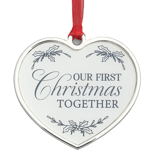 Our 1st Christmas Heart Ornament 2 3/4"