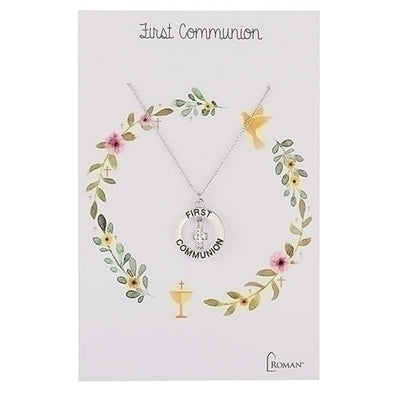Silver First Communion Necklace 15