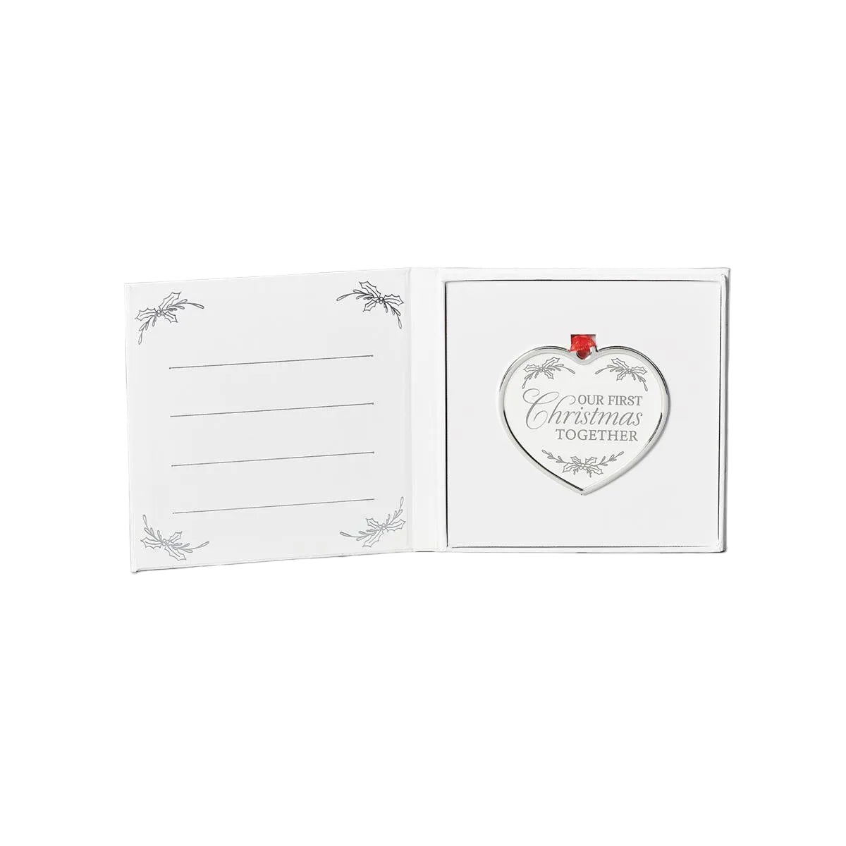 Our 1st Christmas Heart Ornament 2 3/4"