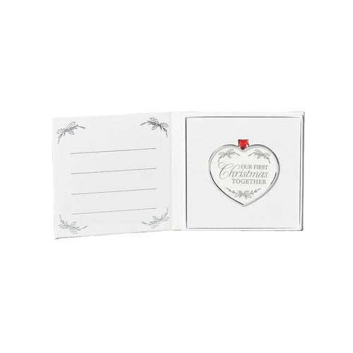 Our 1st Christmas Heart Ornament 2 3/4"