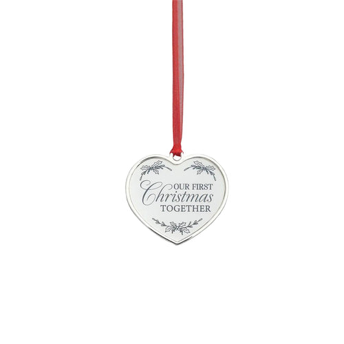 Our 1st Christmas Heart Ornament 2 3/4"