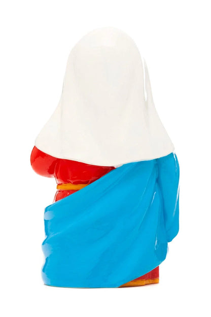 3.5" Immaculate Heart of Mary collector's edition figurine with blue mantle and white veil on red garment