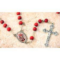 Saint Michael Rose Scented Rosary in Matching Box - Unique Catholic Gifts