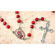 Saint Michael Rose Scented Rosary in Matching Box - Unique Catholic Gifts