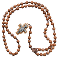 7 Decade Franciscan Crown Jujube Wood Rosary(10mm) - Unique Catholic Gifts