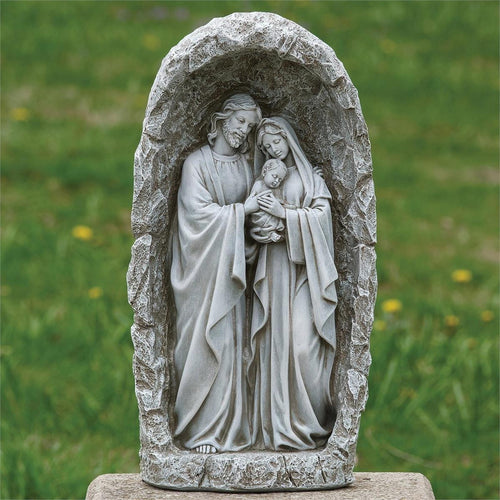 LED Holy Family Solar Garden Statue 18 3/4"