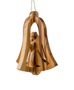 Angel Holy Land Wood 3D Ornament 2 1/2" - Unique Catholic Gifts