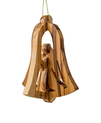 Angel Holy Land Wood 3D Ornament 2 1/2