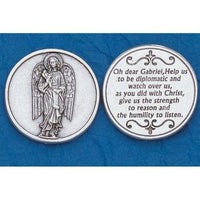 Archangel Gabriel Italian Pocket Token Coin - Unique Catholic Gifts