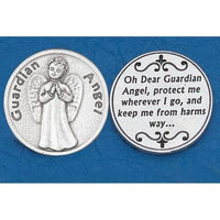 Guardian Angel Italian Pocket Token Coin - Unique Catholic Gifts