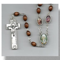 Brown Stations of the Cross Rosary (Handmade) - Unique Catholic Gifts