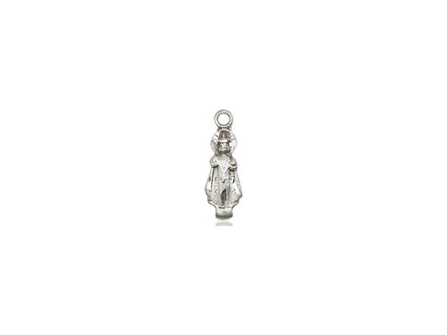 Sterling Silver Infant Pendant on a 18 inch Sterling Silver Light Curb Chain - Unique Catholic Gifts