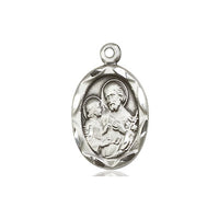 St. Joseph Oval Medal (3/4") with 20" chain - Unique Catholic Gifts
