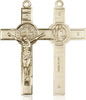 Gold Filled St Benedict Crucifix Pendant  (1 1/4") - Unique Catholic Gifts