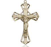 Gold Crucifix Medal ( 1 1/4") - Unique Catholic Gifts
