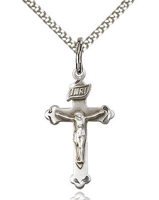 Sterling Silver Crucifix 7/8
