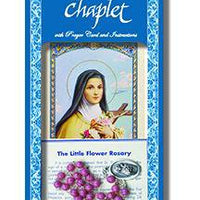 St. Therese Deluxe Chaplet with Pink Glass Beads - Unique Catholic Gifts