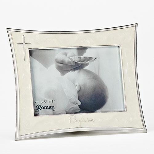 Baptism Picture Frame (5 1/2") for 3.5 x 5 picture - Unique Catholic Gifts