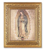Gold Our Lady of Guadalupe w/ Gold Background (12 1/2 x 14 1/2") in Gold Leaf Antique Frame - Unique Catholic Gifts