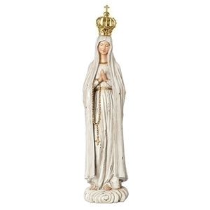 Our Lady of Fatima Antique Figure 18.2"H - Unique Catholic Gifts