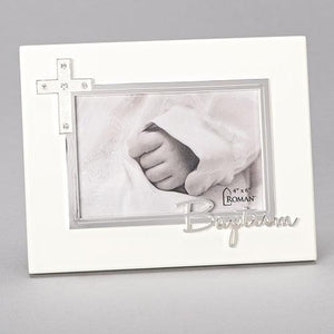 Baptism Frame 7" from the Carolina Collection (4" x6") - Unique Catholic Gifts