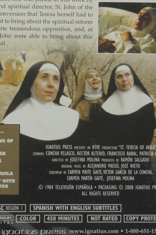 Saint Teresa of Avila DVD(as seen in EWTN). 3 DVD Set - Unique Catholic Gifts
