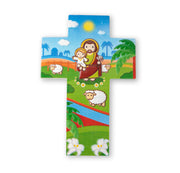 St. Joseph 5 3/4" Resin Cross (Little Drops Of Water) - Unique Catholic Gifts