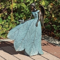 Angel + Bird Statue 19.75"H - Unique Catholic Gifts