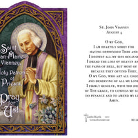 St John Vianney Holy Card (embossed) - Unique Catholic Gifts