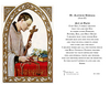 St. Aloysius Holy Card (Embossed) - Unique Catholic Gifts