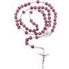 Amethyst Genuine Murano Rosary with handknotted Sommerso Beads - Unique Catholic Gifts