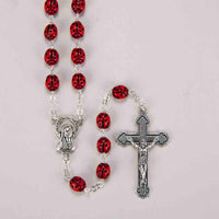 Ladybug Rosary " Our Lady's Bug" (7MM) - Unique Catholic Gifts